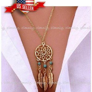 Hot New Fashion Feather Necklace Dream Catcher